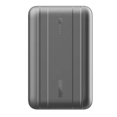 Zendure 20000mAh Power Bank With 20w USB-C Fast Charging, USB-A Output, Multi-device Support, Compact Design, And Built-in Safety Protection Grey