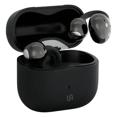 Porodo Avan Open-Ear True Wireless Bluetooth 6.0 Earbuds with 11mm Audio Drivers, TWS Automatic Pairing Black