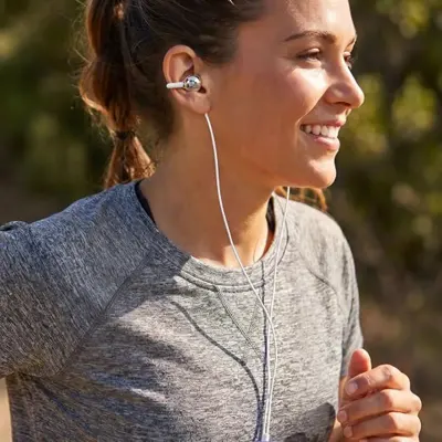 Powerology Open-Ear USB-C Wired Earphones with Earhooks & Microphone