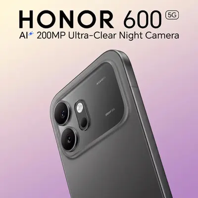 Honor HONOR 600 Dual SIM 8GB RAM 256GB 5G Smartphone – 200MP AI Camera, 7000mAh Battery, Snapdragon 7 Gen 4, Middle East Version
