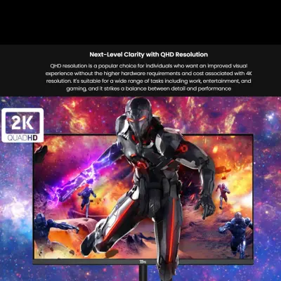 Twisted Minds 32 Inch QHD 240Hz VA 0.5ms MPRT HDR HDMI 2.1 Gaming Monitor Black