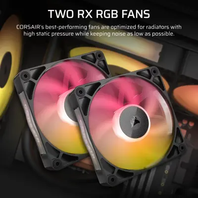 Corsair iCUE LINK TITAN 240 RX LCD 240mm AIO Liquid CPU Cooler with 2.1-Inch IPS LCD, Dual RX120 RGB Fans, FlowDrive Cooling Engine, iCUE LINK System Hub & Intel LGA 1851/1700, AMD AM5/AM4 Support - Black