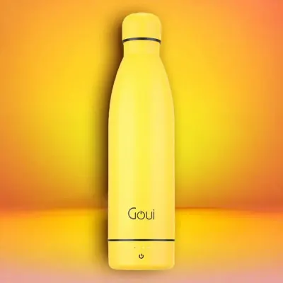 Goui 420ml Stainless Steel Water Bottle with 6000mAh Wireless Power Bank, Goui LOCH