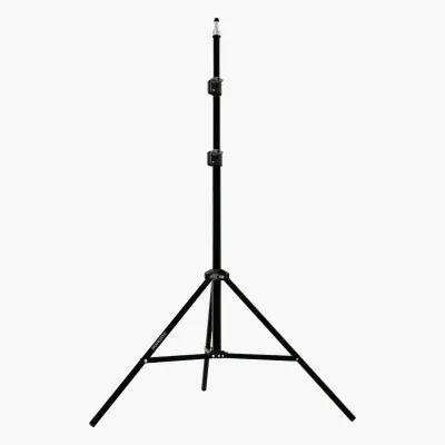 Porodo Portable Expandable Photography Light and Camera Tripod Stand with 210cm Adjustable Maximum Height, 2.5kg Load Capacity, Durable Steel Pipe Construction