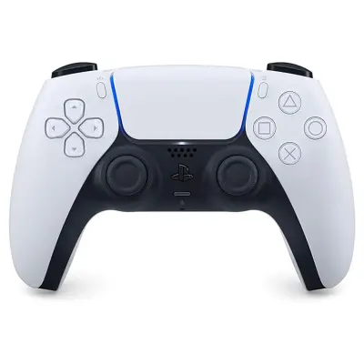 Sony Sony DualSense Wireless Controller for PlayStation 5 White Edition with Haptic Feedback, Adaptive Triggers, Built-In Microphone, Motion Sensor and Touchpad Controls