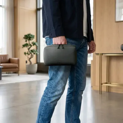 Foxes Multi-Compartment Hand Bag – Water-Resistant, Spacious Organizer Bag for Travel, Toiletries & Daily Essentials
