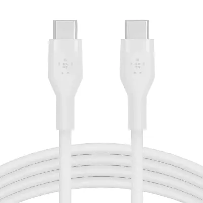 Belkin USB-C to USB-C Charging Cable with 1 Meter Length Supports Fast Charging, Durability Tested 25000+ bends, Belkin - White