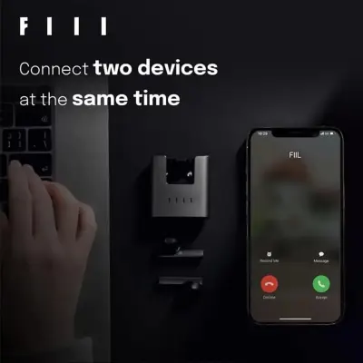 FIII FILL CC nano True Wireless Bluetooth Earbuds with Charging Case, Dual Microphone AI ENC, Bluetooth 5.2, Low Latency Gaming Mode, Multipoint Connection, 30 Hours Battery Life, Compact Metal Design