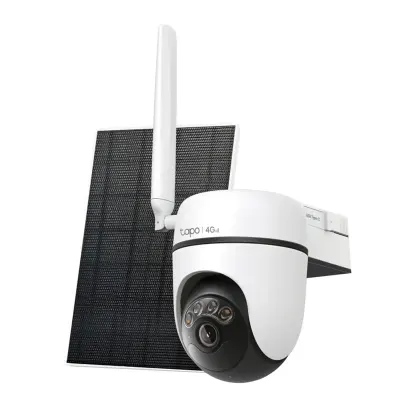Tapo Tapo C615G Outdoor 4G LTE Solar Camera – 3MP 2K PTZ Security Camera with Night Vision & IP65 Weatherproof Design