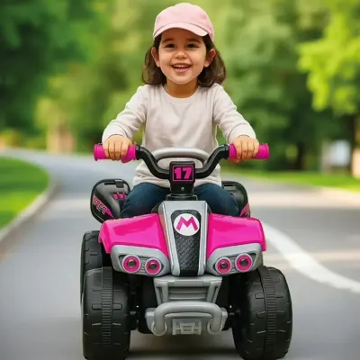 Generic Kids Electric Ride-on Atv Quad Bike With 4 Wheels, Lights, Sound, And Pedal Control. Safe, Fun, And Perfect For Indoor And Outdoor Play Adventures (Quick and simple assembly required)