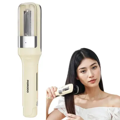 Porodo 2-in-1 Split End Trimmer & Hair Straightener Rechargeable Type-C 15W