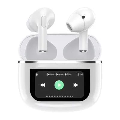 Porodo Semi In-Ear ANC Earbuds, Porodo Soundtec Wonder - White