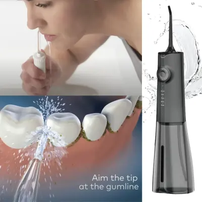 Green Lion Portable Oral Irrigator – 300mL Capacity, 6 Pressure Settings, 5 Cleaning Modes, Waterproof & Rechargeable