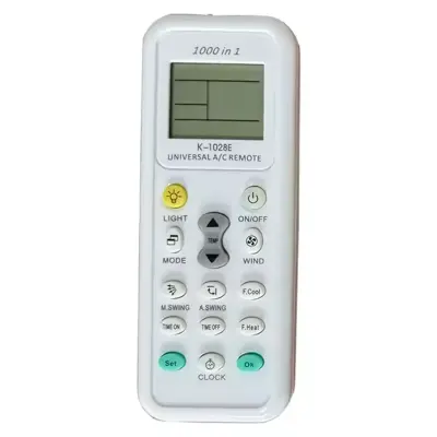 Generic Universal Air Conditioner Remote Control 1000-in-1 LCD Display
