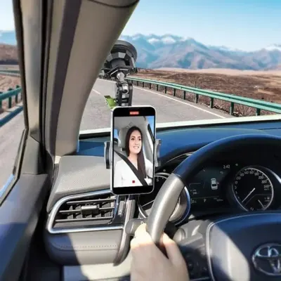 Desert Desert Universal Car Phone Holder with 360° Rotation & Suction Mount