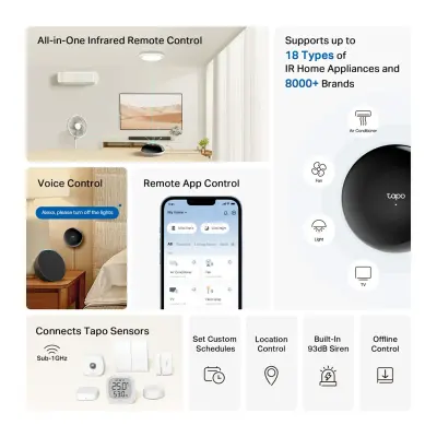 Tapo Smart IR Remote Control & IoT Hub with Matter Support for Smart Home Automation