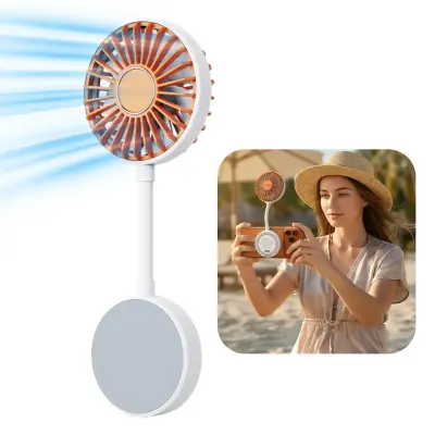 Porodo Chillo Mag 1200mAh Rechargeable Magnetic Phone Fan with Flexible Hose, 3-Speed Silent Cooling, USB-C Charging & Lightweight Portable Travel Design