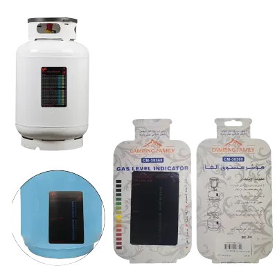 Camping Family Magnetic LPG Gas Cylinder Level Indicator with Colour Changing Liquid Crystal Display