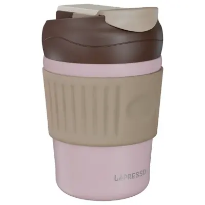 Lepresso MorningScape Tumbler Mug Pink - LePresso 350ml Pink