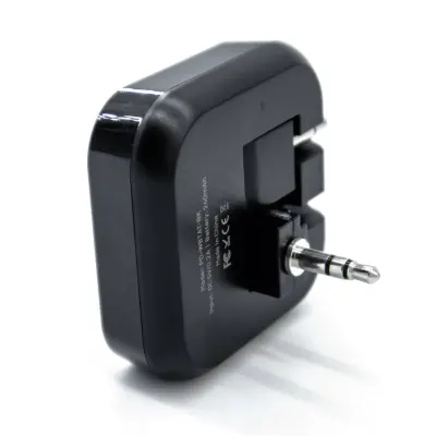 Porodo Wireless Bluetooth Audio Transmitter Dual 3.5mm Black | Porodo PD-WBTAT-BK