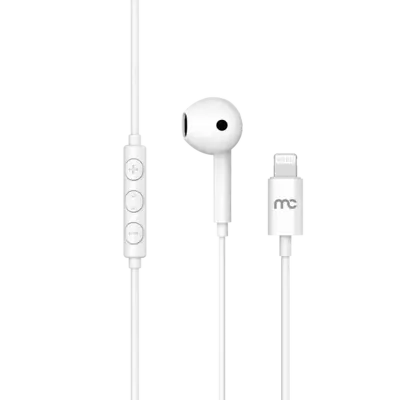 mycandy MFi Lightning Mono Wired Headset for iPhone with Single-Ear Listening Design, Direct Lightning Connection and Compact Lightweight Earphone for Everyday Audio Listening