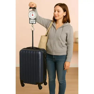 KRAWN Krawn Digital Luggage Scale – 22kg Capacity, Accurate Weighing, Built-in Measuring Tape for Travel