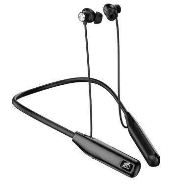WiWu Warrior Wireless Neckband – 100-Hour Battery Life, Magnetic Absorption, Type-C Fast Charging & Crisp Sound Quality