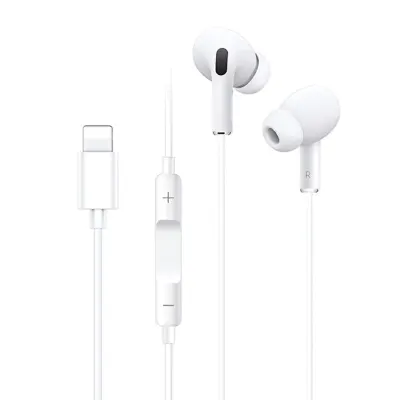 Yesido Earphones with Lightning Connector and Microphone with 1.2m Cable, Yesido YH36 - White