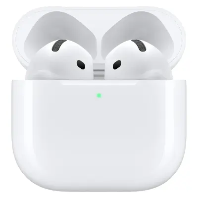أبل سماعات AirPods 4 لاسلكية أصلية مع إلغاء الضوضاء النشط، شريحة H2، صوت مكاني، معادل صوت تكيفي، علبة شحن USB-C لاسلكية وبطارية حتى 30 ساعة