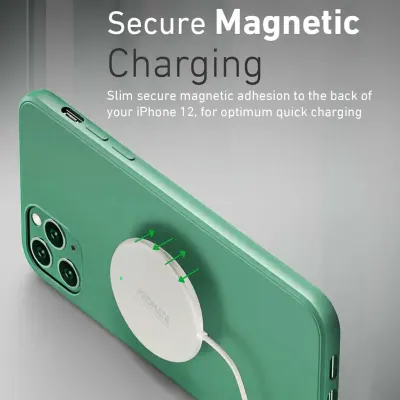 Promate 15W High Speed Compact Magnetic Wireless Charger, Promate Magtag-15W - Silver Silver