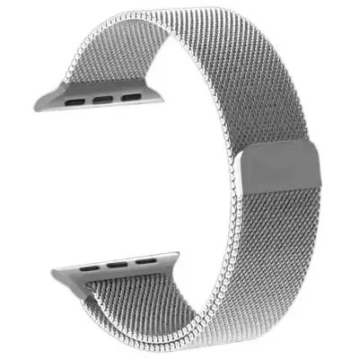 MOCOM 49mm Watch Straps, Stainless Steel Mesh type Band For Apple Watch Mocom (Only Straps) - Black Grey