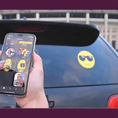 Generic Fun Emoji Display, Wireless Car Expression LED Funny Emotion Light, EM01