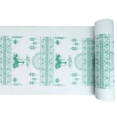 Generic 5KG / 10KG Disposable Sofra Roll, Beautiful Sofra Table Sheet Rolls - Brown Arabian Coffee, 10KG
