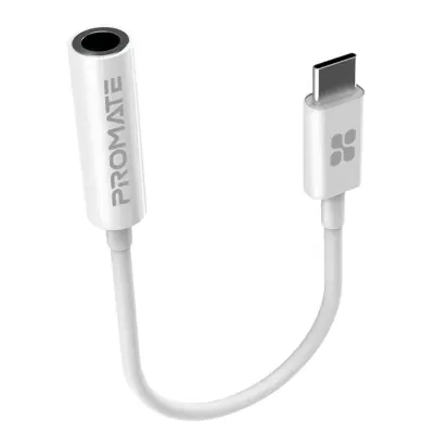 Promate Aux Adapter Dynamic Stereo USB-C To 3.5Mm, Promate AuxLink-C