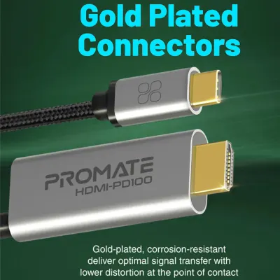 Promate 4K Crystalclarity USB-C To HDMI Cable, Promate HDMI-PD100