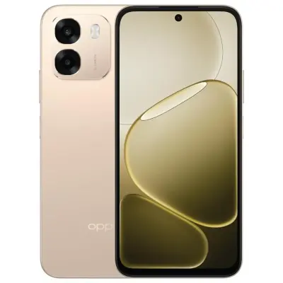 Oppo Oppo A6 6.75 Inch 5G Smartphone Dimensity 6300 7000mAh Battery 45W Fast Charging IP69 Waterproof 120Hz Display Aurora Gold