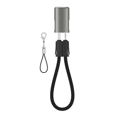 WiWu 30W USB-C to Lightning Concise Zinc Alloy Fast Charging Cable 15cm Long, Wiwu Wi-C040 - Black