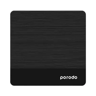 Porodo Android TV Box 1+8 GB Support 4K with BT RCU and USB Dongle, Porodo - Black