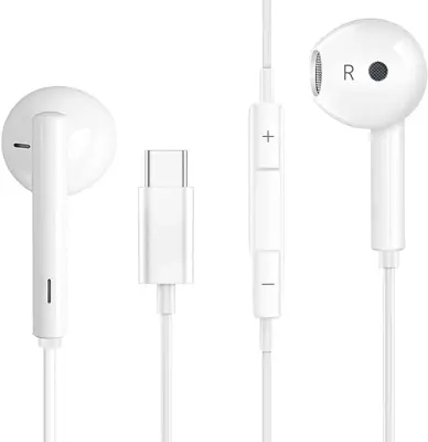 Zentality Wired Earphone with Type-C Connector High Defination Audio Sound Quality Multi Control II Zentality E-13 - White