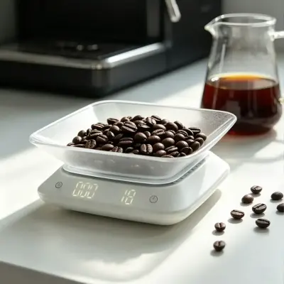 Lepresso Orino Precision Coffee Brewing Scale with 0.1 g Accuracy, Built-In Timer, Rechargeable 600 mAh Battery, Type-C Charging and Removable Weighing Tray