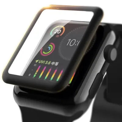 Green Lion 45mm Apple Watch 3D HD Glass Screen Protector, Compatible for Apple Watch 4/5 with a 45mm size, Green Lion - Clear