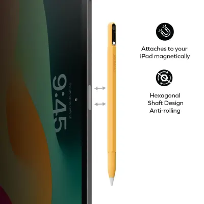 momax Mag Link Pop Active Stylus Pen with Magnetic Charging, Ergonomic Grip, Anti-Roll Design, Comfortable Grip for iPad - Blue Blue