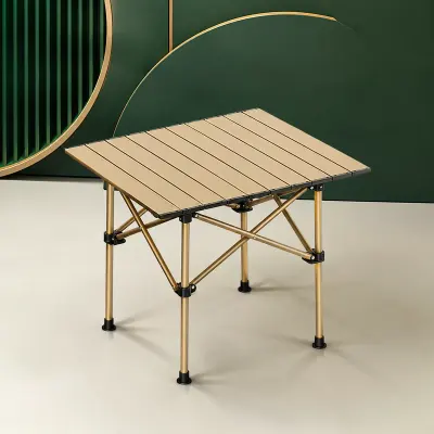 Generic Foldable Camping Table 40x55x40 cm – Portable Aluminum Outdoor Folding Table for Picnic & Travel