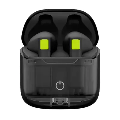Goui True Wireless Earset with High Quality Sound and 16 Hours Playtime, Goui G-EARTRA-3A - Black & Green