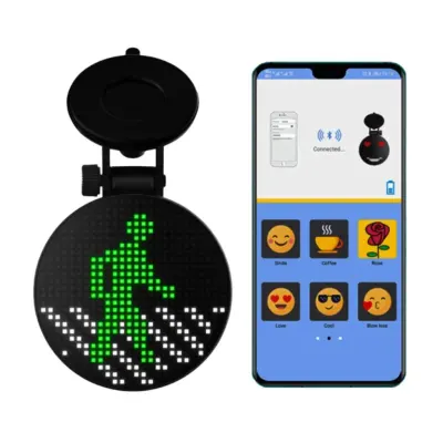 Generic Fun Emoji Display, Wireless Car Expression LED Funny Emotion Light, EM01