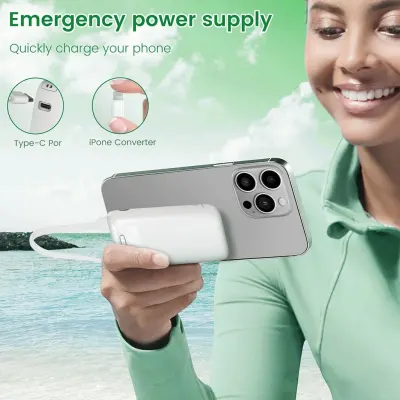 Green Lion 2-in-1 Multi-Function (1000mAH) Power Bank and (75000 RPM) Fan with 3 Speed Modes Green Lion - White