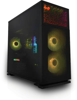 InWin N127 ATX Mid-Tower Gaming PC Case with Nebula ARGB Front Panel, Tempered Glass, Luna AL120 Fan, USB-C & 360mm Radiator Support