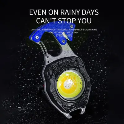 Generic Mini COB Work Lights LED Flashlight Keychain Outdoor Camping Fishing Climbing Multifunction Portable Magnetic Torch USB Charging