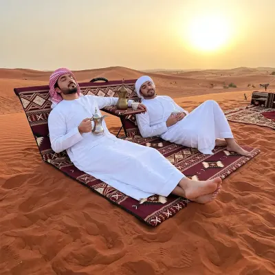 Generic Foldable Arabic Majlis Floor Seating Mat – Portable Double Reclining Floor Chair with Backrest & Armrest Table for Camping Red