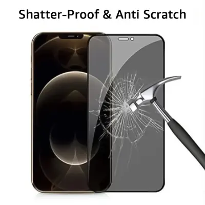 Desert iPhone 15 Pro Soft Privacy Screen Protector, Anti Peeping, Desert Daimond Hardness